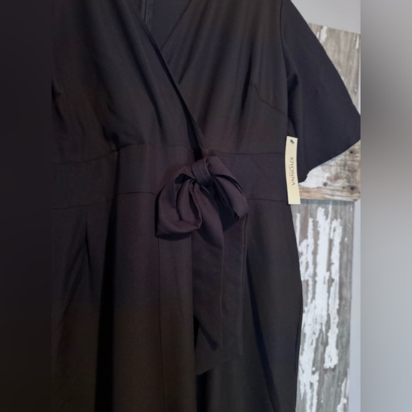 Kiyonna Charisma Crepe Jumpsuit Black size 1X NWT - Picture 9 of 13